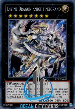 Yugioh Secret Rare Divine Dragon Knight Felgrand SHSP-EN056 - Image 1