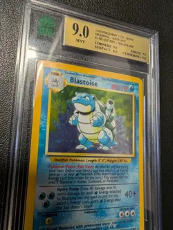 1999 Pokemon Base Set Unlimited Blastoise Holo #2 TCG MNT 9 - Image 5