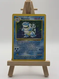 Pokemon TCG Blastoise Holo Card Base Set 2/102 Heavy Play - Image 1