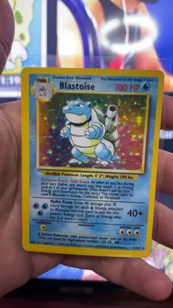 Pokemon TCG Blastoise 2/102 Base Set Holo Rare LP+ super clean copy - Image 1