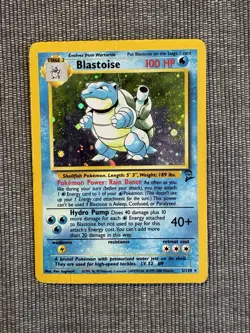 Pokemon TCG Blastoise Holo Rare Card Base Set 2, 2/130 - Image 1