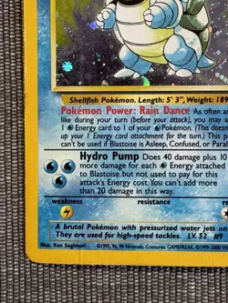Pokemon TCG Blastoise Holo Rare Card Base Set 2, 2/130 - Image 5