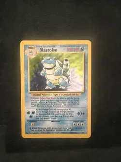Pokemon TCG Blastoise Base Set Holo 2/102 Rare Vintage WOTC Unlimited - LP/NM - Image 1