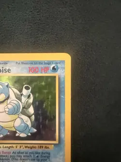 Pokemon TCG Blastoise Base Set Holo 2/102 Rare Vintage WOTC Unlimited - LP/NM - Image 3