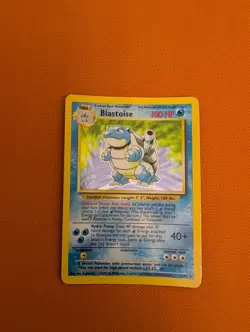 Pokemon TCG Blastoise Holo Card Base Set 2/102 - Image 1