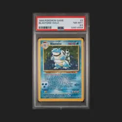1999 Pokemon TCG Blastoise #2 Holo Rare Base Set PSA 8.5 - Image 1