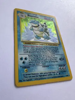💧 Pokemon TCG Blastoise Base Set Holo 2/102 Unlimited Rare Excellent ✨ - Image 2