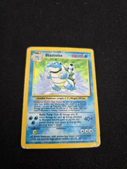 Pokemon TCG Blastoise Holo Card Base Set 2/102 - Image 1