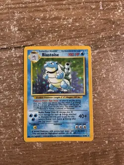 Pokemon TCG Blastoise Holo 2/102 base set - Image 1