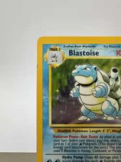 Pokemon TCG Blastoise Holo Card Base Set 2/102 Unlimited - Heavy Play. - Image 3