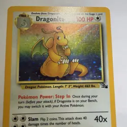 Dragonite 4/62 (Fossil) 1999 Holo LP - Pokemon TCG - Image 3