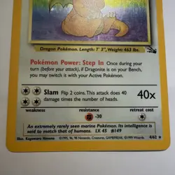 Dragonite 4/62 (Fossil) 1999 Holo LP - Pokemon TCG - Image 4