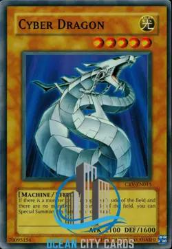 Yugioh Cyber Dragon CRV-EN015 Super Rare NM - Image 1