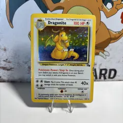 Dragonite 4/62 Pokemon Card TCG Fossil Set Unlimited Holo Rare - Image 1