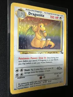 Pokemon TCG Dragonite 4/62 Fossil Holo - Image 2