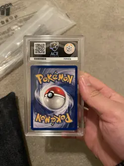Pokemon TCG Dragonite Fossil Holo Rare Card 1999 Grade ACE 8 - Image 2
