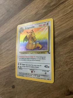 Pokemon TCG Dragonite Holo Card 4/62 Fossil Unlimited WOTC Rare - Image 2