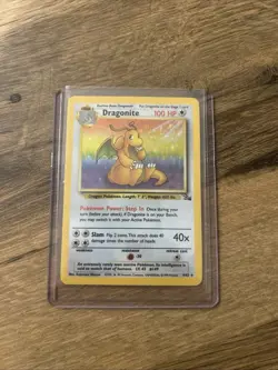 Pokemon TCG Dragonite Holo Card 4/62 Fossil Unlimited WOTC Rare - Image 5