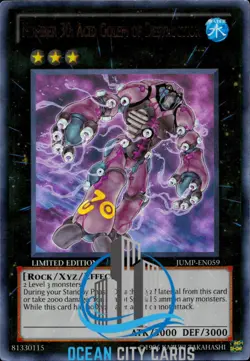 Yugioh Number 30 Acid Golemn JUMP-EN059 NM Ultra Rare Limited Edition - Image 3
