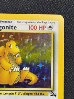 Pokemon TCG Dragonite 4/62 Fossil Holo Rare Card Near Mint Condition - Image 3
