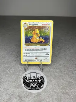 Pokemon TCG Dragonite Fossil Holo Unlimited Rare Card 4/62 - Image 1