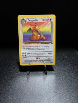 Pokemon TCG Dragonite 19/62 Fossil Rare Non-Holo Card WOTC - Image 1