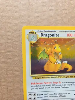 Pokemon TCG Dragonite Fossil Holo Unlimited Rare Card 4/62 - Image 5