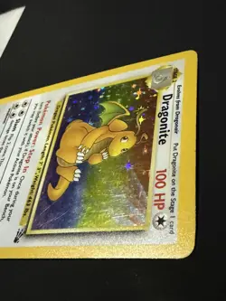 Pokemon TCG Dragonite Fossil Holo Unlimited Rare Card 4/62 Vintage WOTC - Image 3