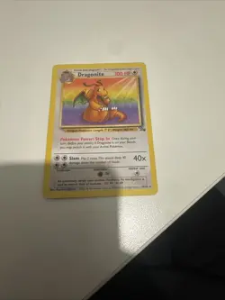 Pokemon TCG Dragonite 19/62 Fossil Rare Non-Holo Card WOTC - Image 1