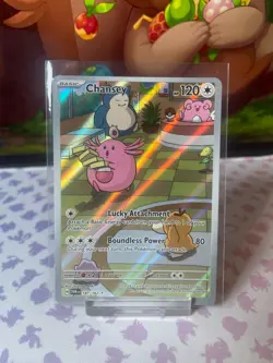 Chansey - 187/167 - Twilight Masquerade - Pokemon Illustration Rare NM IR TCG - Image 1