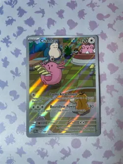 Chansey - 187/167 - Twilight Masquerade - Pokemon Illustration Rare NM IR TCG - Image 2
