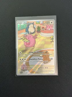 Pokemon TCG Chansey 187/167 Twilight Masquerade Full Art Illustration Rare - Image 1
