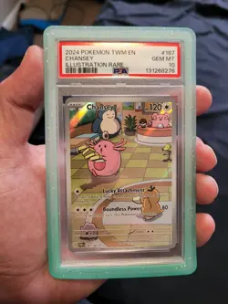 Pokemon Chansey Illustration Rare Twilight Masquerade #187/167 PSA 10💥💥💥💥💥 - Image 1