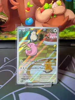 Chansey - 187/167 - Twilight Masquerade - Pokemon Illustration Rare NM IR TCG #2 - Image 1