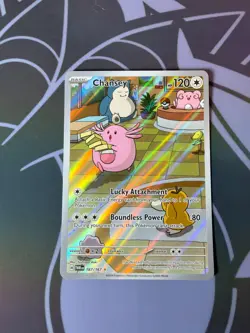 Chansey - 187/167 - Twilight Masquerade - Pokemon Illustration Rare NM IR TCG #2 - Image 2