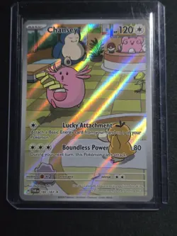 Chansey 187/167 Illustration Rare IR – Twilight Masquerade – Near Mint – Pokemon - Image 1