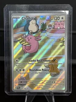 Chansey 187/167 - Pokemon Twilight Masquerade Illustration Rare - NM Near Mint - Image 1