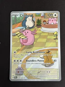 Chansey 187/167 - Pokemon Twilight Masquerade Illustration Rare - NM Near Mint - Image 2