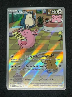 Pokemon Twilight Masquerade Illustration Rare Chansey 187/167 Pack Fresh NM - Image 1