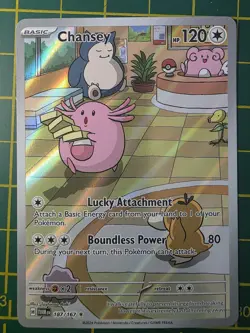 Pokemon Chansey 187/167 – Illustration Rare – Twilight Masquerade – Near Mint - Image 2