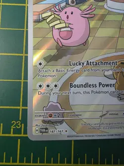 Pokemon Chansey 187/167 – Illustration Rare – Twilight Masquerade – Near Mint - Image 3