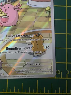 Pokemon Chansey 187/167 – Illustration Rare – Twilight Masquerade – Near Mint - Image 4