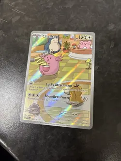Pokemon TCG Chansey Twilight Masquerade 187/167 Illustration Rare Mint Condition - Image 1