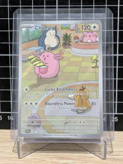 Pokemon Chansey Illustration Rare 187/167 Twilight Masquerade - Image 1