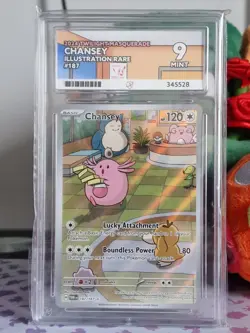 Pokemon TCG Chansey Illustration Art Rare Card Twilight Masquerade 187/167 ACE 9 - Image 1