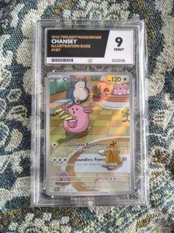 Pokemon TCG Chansey Illustration Art Rare Card Twilight Masquerade 187/167 - Image 1