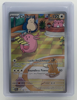 Pokemon TCG Chansey 187/167 Twilight Masquerade SV06 Illustration Rare IR NM - Image 1