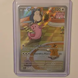 Pokemon Chansey 187/167 Sv06: Twilight Masquerade Illustration Rare Full Art Ho… - Image 1