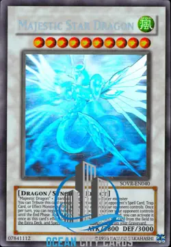 Yugioh Majestic Star Dragon SOVR-EN040 Ghost Rare NM - Image 1