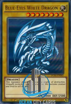 Yugioh Blue Eyes White Dragon DUSA-EN043 Ultra Rare 1st Edition - Image 1